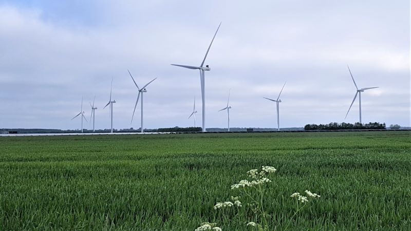 Vindmøller i Melkurven