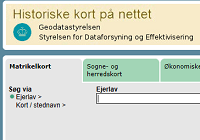 Historiske kort på nettet på https://historiskekort.dk/. Her er 
matrikelkort, sognekort, toppografiske kort mv. fra 1800-tallet og frem