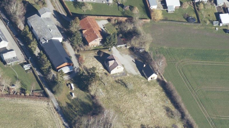 Skråfoto 2019 fra Styrelsen for Dataforsyning og Effektivisering, hentet juni 2021. https://skraafoto.dataforsyningen.dk/viewer.html?orientation=north&center=572302.62%2C6292776.79