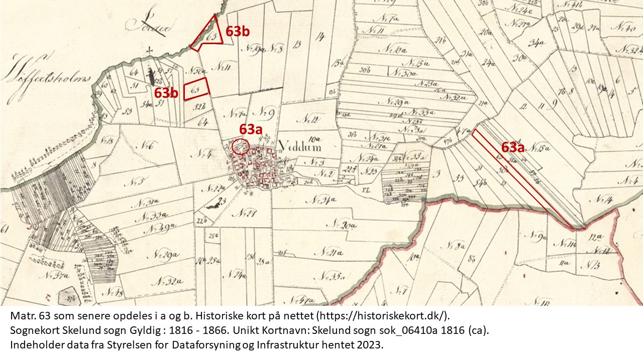 Historiske kort på nettet (https://historiskekort.dk/). 
Sognekort Skelund sogn Gyldig : 1816 - 1866. Unikt Kortnavn: Skelund sogn sok_06410a 1816 (ca). 
Indeholder data fra Styrelsen for Dataforsyning og Infrastruktur hentet 2023.